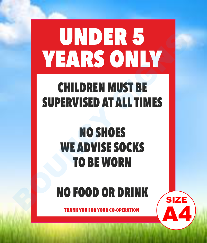 Under 5 years only