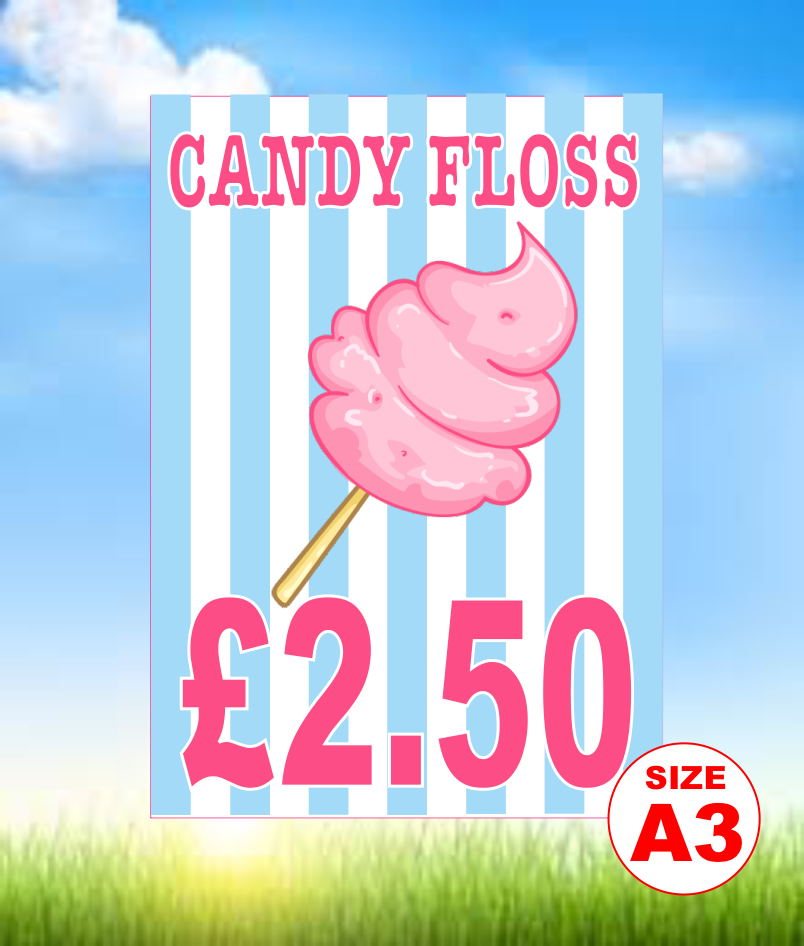 Candy Floss with Price