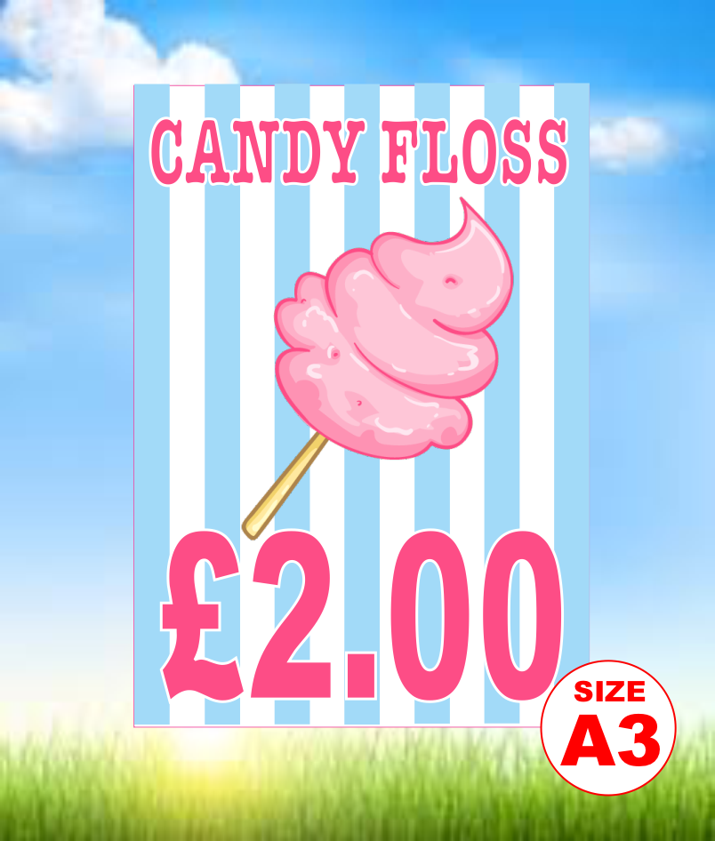 Candy Floss with Price