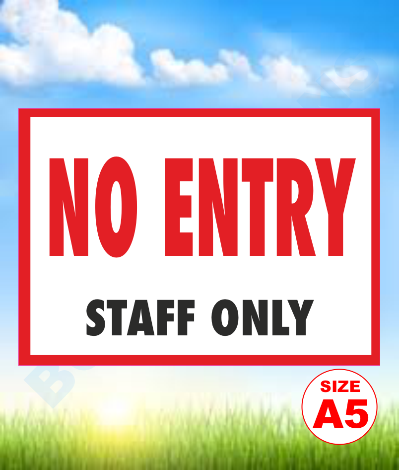 No Entry sign