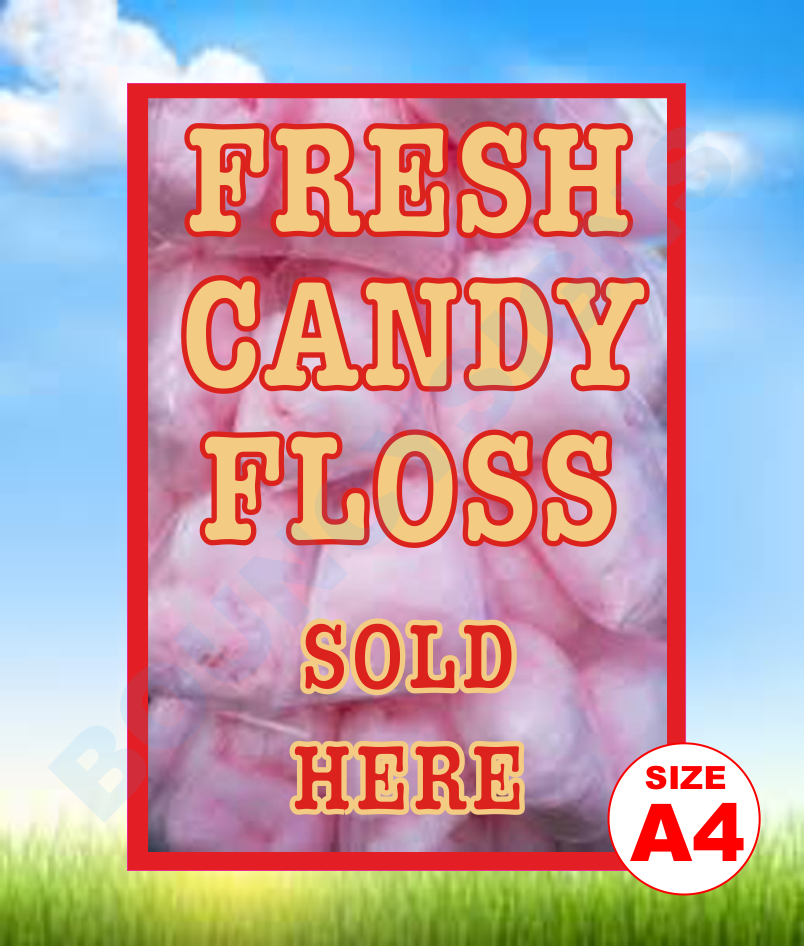 Floss Sign Candy Floss Sold Here 2 – Bouncy Signs
